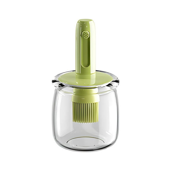 Zmeidao Oil Dispenser with Brush, Glass Olive Oil Dispenser for Cooking Vinegar Sauce BBQ Grill Frying