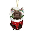 thumbnail image 1 of Zmeidao Personalized Dog Christmas Ornament, Dog Shape Ornament Tree Decor, Dog Lovers Gift Idea Xmas Decor, Christmas Decorations for Tree, Christmas Ornament Gift for Dog Lovers, 1 of 3