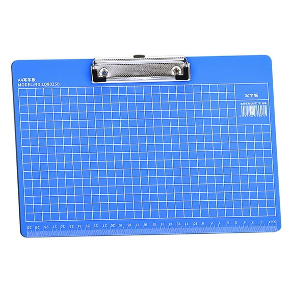 Zmeidao Plastic Clipboards, Hardboard Clip Board, Paper Clip Holder Document Holder Writing Board with Ruler for Students, Teacher, Office Clerk