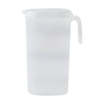 Zmeidao Plastic Pitcher with Lid, Iced Tea Pitcher for Fridge, Drink Pitcher for Juice Iced Tea and Beverages