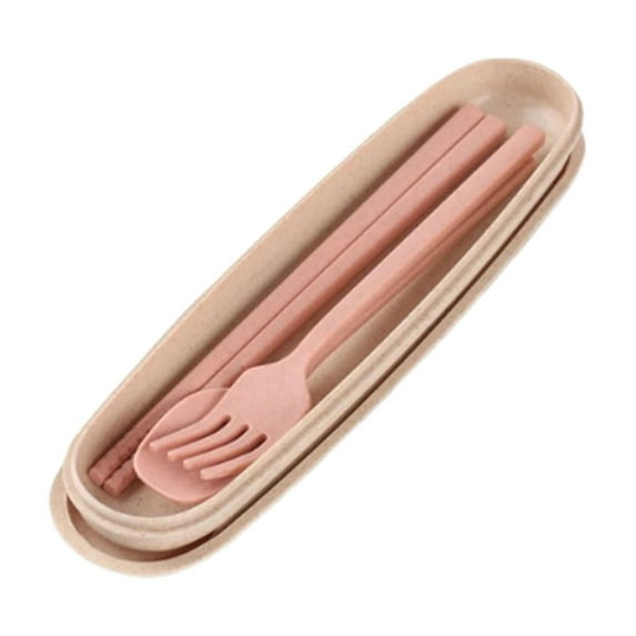 Zmeidao Portable Utensils Set with Case, Reusable Flatware Set, Chopsticks Fork Spoon Set for Travel Camping Daily Use