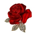 thumbnail image 1 of Zmeidao Rose Flower Brooches Pin for Women, Wedding Party Gentleman's Essentials, Brooches Pin for Valentine's Day Gift, 1 of 9