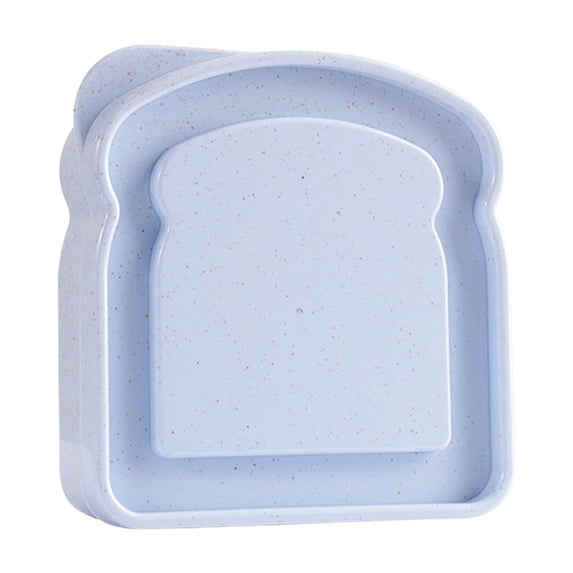 Zmeidao Sandwich Containers, Toast Shape Lunch Box with Lids, Reusable Plastic Sandwich Holder Bread Container for Adults, Microwave & Dishwasher Safe
