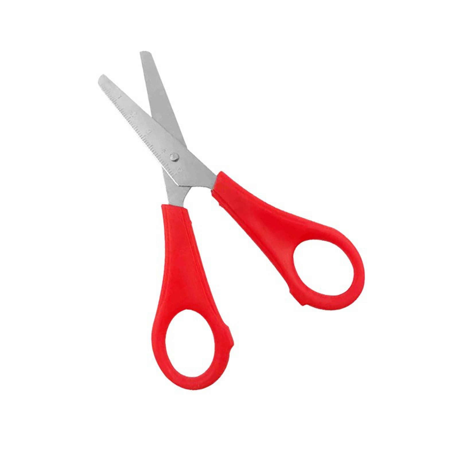 Zmeidao Scissors Bulk, Safety Blunt Tip Scissors, Non-Toxic Craft Scissors for Cutting Paper Craft Art Supplies, Color Random
