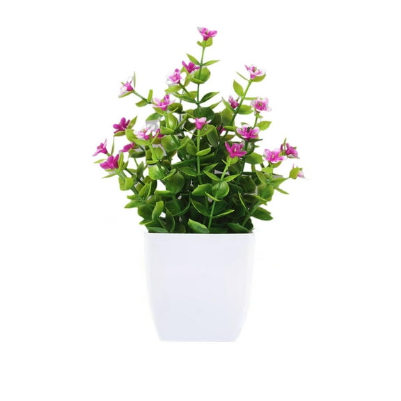 Zmeidao Small Fake Plants Artificial Faux Plants with Pot for Home Indoor Bathroom Kitchen Shelf Office Decor