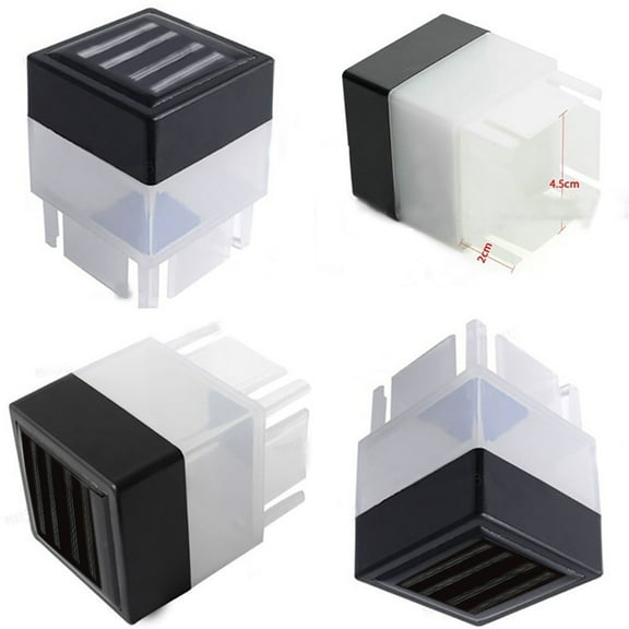 Zmeidao Solar Fence Post Cap Lights, Solar Fence Lights for Garden, 2in x 2in