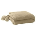 thumbnail image 1 of Zmeidao Solid Color Throw Blankets with Tassel, Soft Cozy Throw Blanket for Bed, Sofa, Couch, Camping, Travel, and Gifts, All Season Use, 27.56x39.37in, 1 of 8