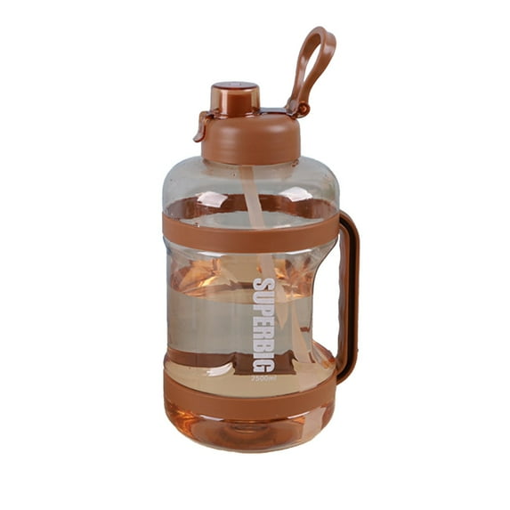 Zmeidao Sports Water Bottle, Clear Water Bottle with Straw, Portable Drinking Bottle Ideal for Sports, Gym, and Fitness, 84OZ