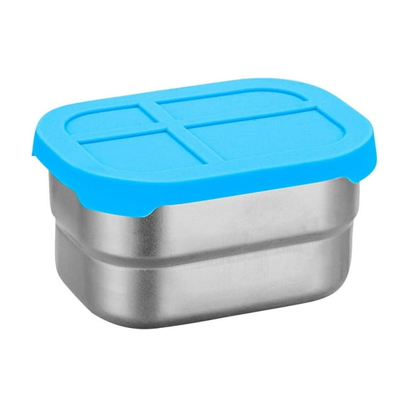 Zmeidao Stainless Steel Salad Dressing Containers with Lids, Reusable Sauce Containers for Lunch Box, Travel, Picnics & Kitchen Storage