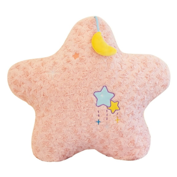 Zmeidao Star Plush Pillow, Star Stuffed Toy Hanging a Moon, Stuffed Cushion Decorative Throw Pillow Star Shaped Pillow, Home Decoration Christmas Birthday Gift