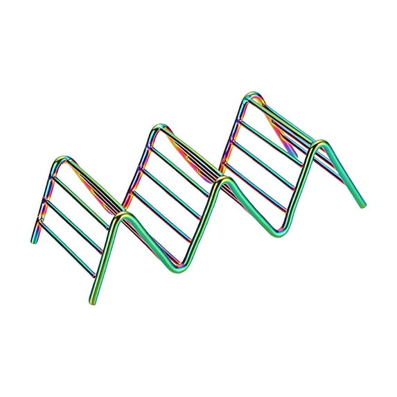 Zmeidao Taco Holders, Stainless Steel Taco Holders Stand, Stylish Rack Holds Up to 2 Tacos Each, Taco Rack Taco Serving Tray Oven