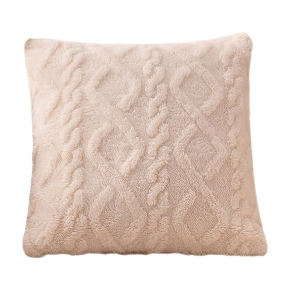 Zmeidao Throw Pillow Covers, Soft Plush Decorative Throw Pillow Covers 15.74x15.74 in Square Luxury Style Cushion Case Pillow Shell for Christmas Couch Bed Sofa Living Room