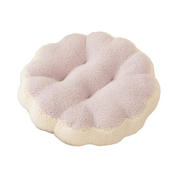 Zmeidao Throw Pillow Plush Cookie Biscuit Thick Seat Cushion Round Floor Pillow Yoga Meditation Pad 15.74inch