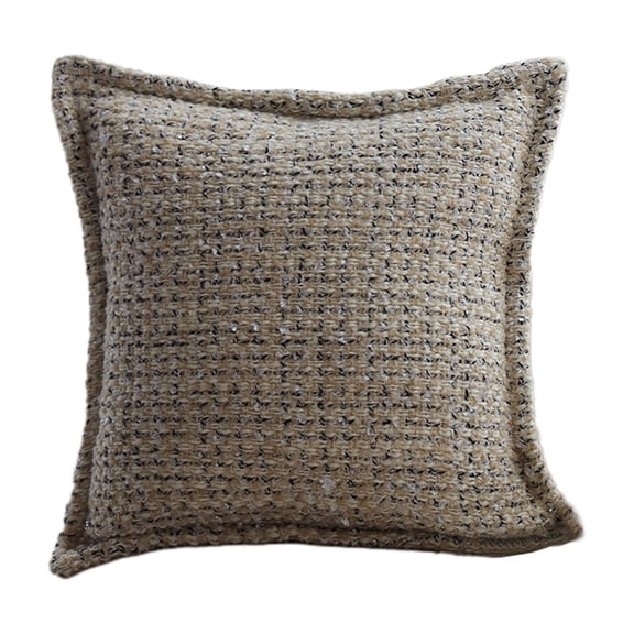 Zmeidao Throw Pillow, Solid Farmhouse Throw Pillow for Bed Couch Sofa Bench, 17.71×17.71inch