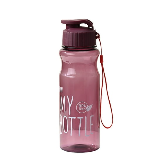 Zmeidao Water Bottle, Leak-Proof, Dishwasher-Safe, Clear Sports Water Bottle for Sports, Hiking, Gym, Men & Women, 18.6Oz