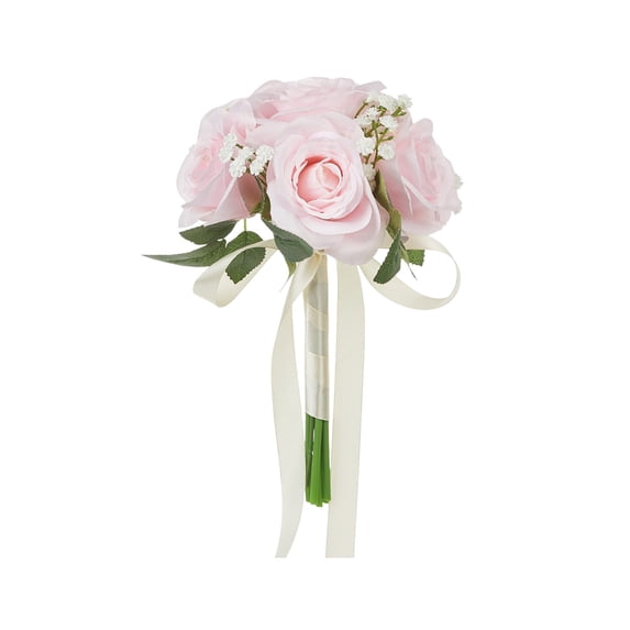 Zmeidao Wedding Bouquets for Bride Bridesmaid, Artificial Flowers Toss Bouquet for Wedding Church Decoration