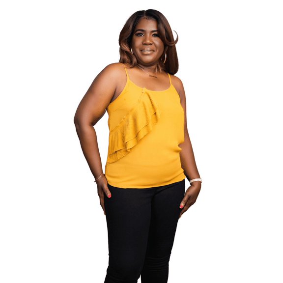 Zmena Inc Emerald Envy Mustard Top Medium