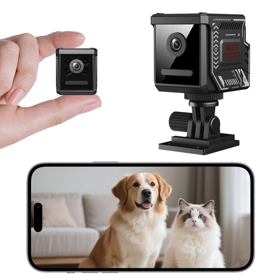 Zmisner Mini Wireless Indoor Camera for Home Security, 1080P WiFi Pet Camera/Baby Monitor, Motion Detection with Smart Alerts, Infrared Night Vision, Cloud/SD Card Storage, App Control