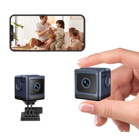 Zmisner Security Camera, 1080P HD Mini Nanny Cam for Home with Night Vision, Motion Detection, Remote Viewing, WiFi Indoor Wireless Surveillance Cam