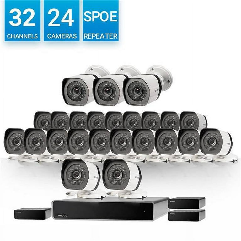 Zmodo BS-1024-B 32 Channel NVR 24 IP HD Security Camera System
