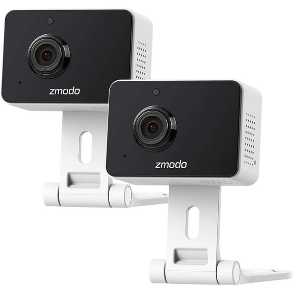 Zmodo Mini Pro 1080p Indoor Home Security Camera Wireless Baby Monitor/Pet/Nanny Camera, Two-Way Audio, Night Vision, Motion Detection (2 Pack)