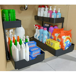 YOOMIDDA Bathroom Storage Organizer with Dividers, Multi-Purpose Kitchen  Under Sink Organizers and Storage Slide-Out, Closet Organization, Kitchen  Pantry Cabinet Medicine Bins (2 Tier) - Yahoo Shopping
