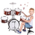 thumbnail image 1 of Zmoon 30" Musical Instruments Drum Set for Kids, Tween Kids Drum Set, 5 Drums 1 Cymbal with Stool, Larger Jazz Drum Kit Toys for 3 4 5 6 7 8 +Year Old Toddler Boys Girls Gifts, 1 of 7
