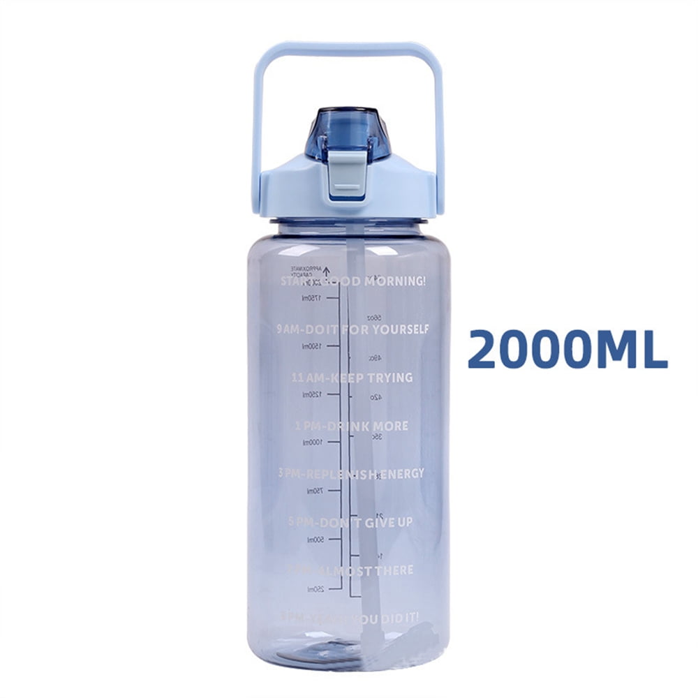Zilieen Large Volume Water Bottle With Times To Drink Water Jug
