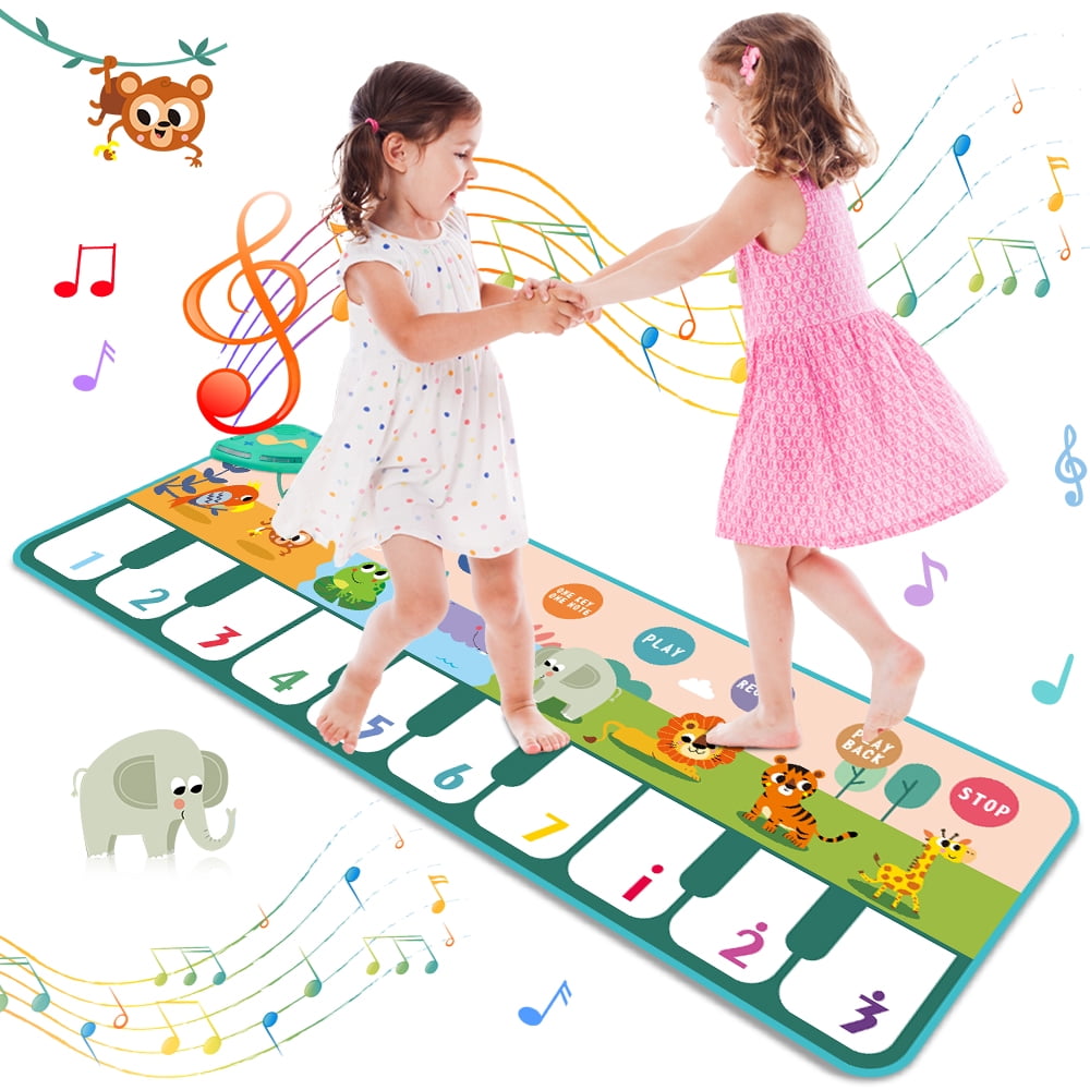 Zmoon Baby Piano Mat for Kids Dance Mat Musical Floor Keyboard Piano
