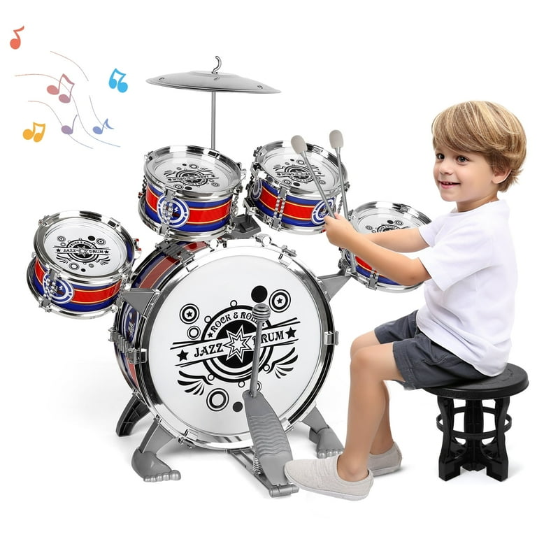 Zmoon Drum Set for Kids, Musical Instruments Tween Kids Drum Set