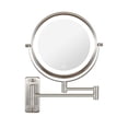thumbnail image 1 of Znerfarg Rechargeable Wall-Mounted Makeup Mirror with 3 Color Led Light,1x/10x, 1 of 8