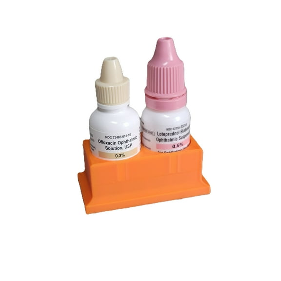Znet3D Eye Drop Bottle Organizer, 2-Slot Stand
