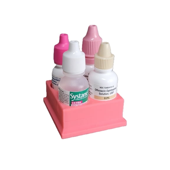 Znet3D Eye Drop Bottles Organizer Storage – 4-Slot Holder