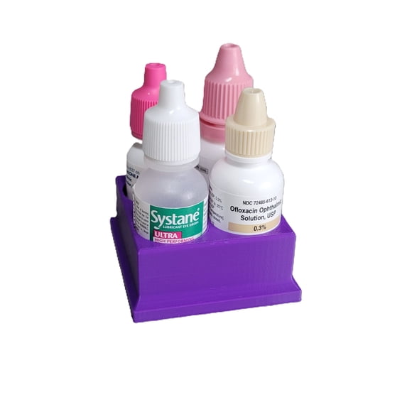 Znet3D Eye Drop Bottles Organizer Storage – 4-Slot Holder