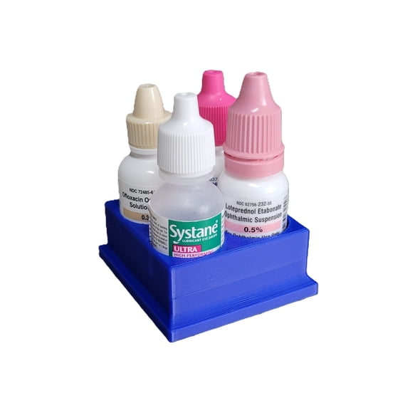 Znet3D Eye Drop Bottles Organizer  Storage – 4-Slot Holder
