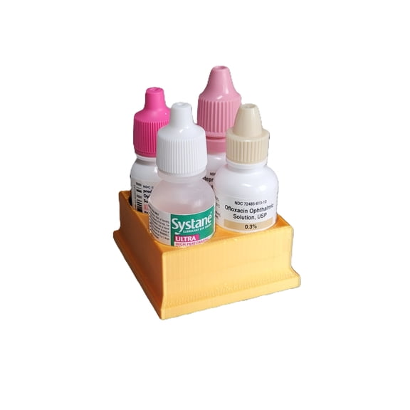 Znet3D Eye Drop Bottles Organizer Storage – 4-Slot Holder