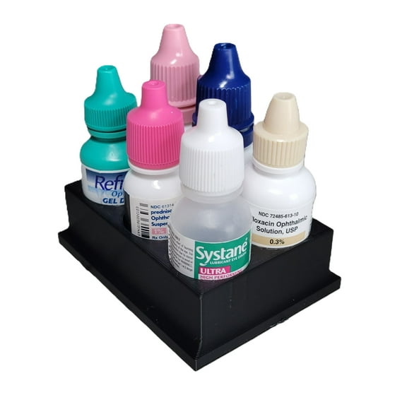 Znet3D Eye Drop Bottles Organizer  Storage – 6-Slot Holder