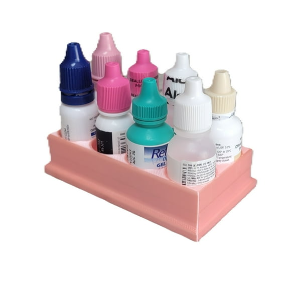 Znet3D Eye Drop Bottles Organizer  Storage – 8-Slot Holder