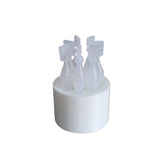 Znet3D Eye Drop Vial Holder – Compact Upright Storage for Seven Vials – Keep Your Eye Drops Organized Easily Accessible – Space-Saving Star Design