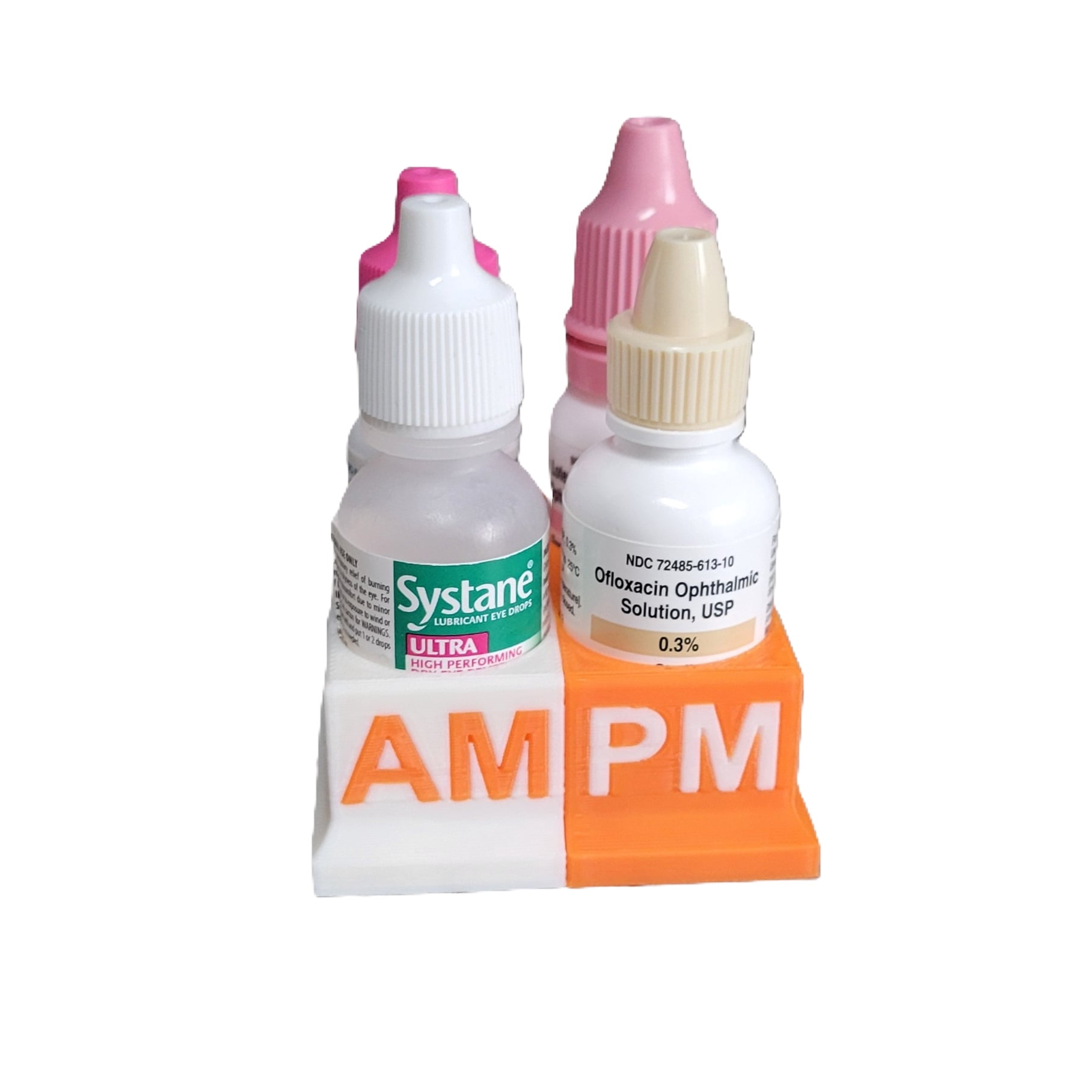 Znet3D Eye Drops Bottle Organizer Tracker – AM/PM 4-Slot - Walmart.com