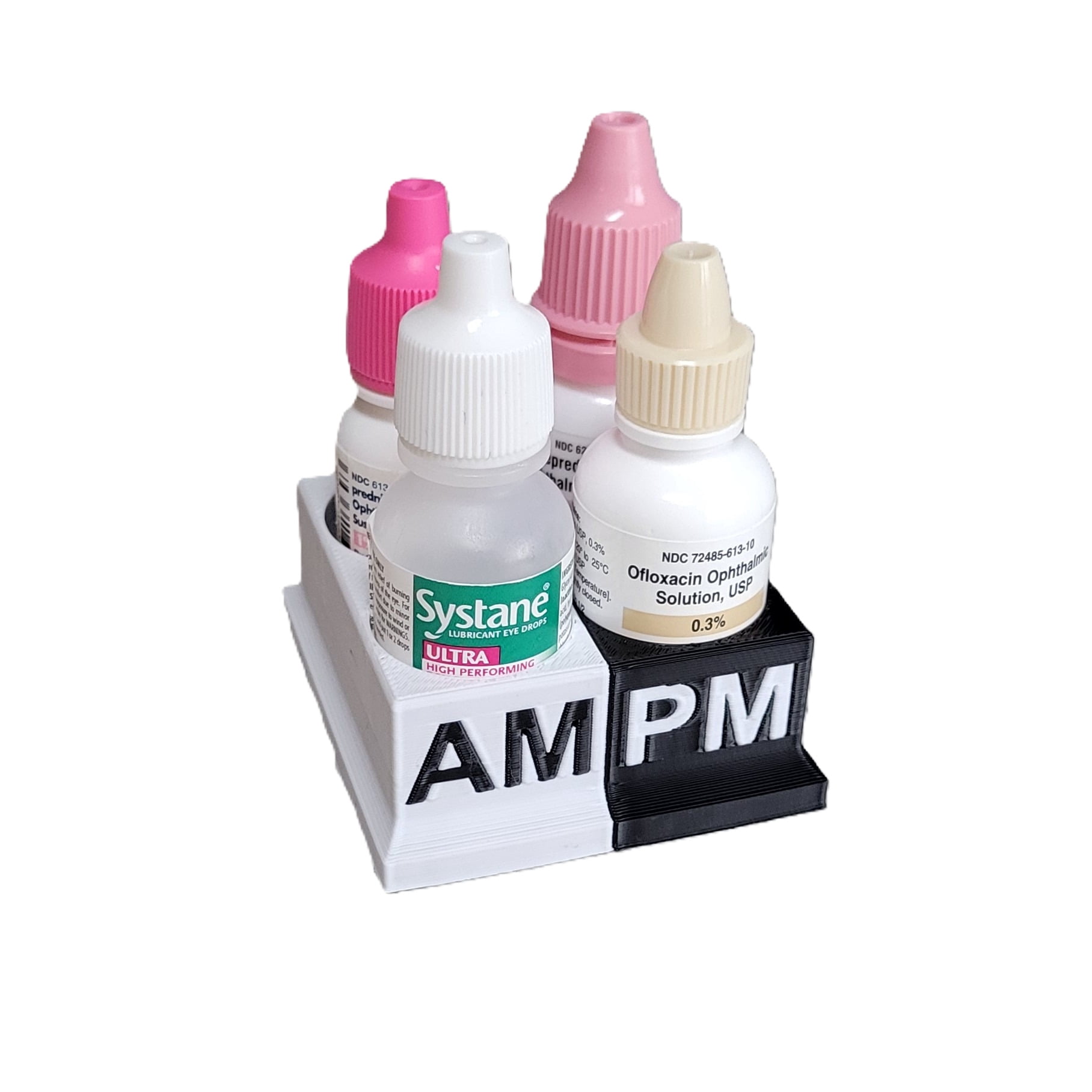 Znet3D Eye Drops Bottle Organizer Tracker – AM/PM 4-Slot - Walmart.com