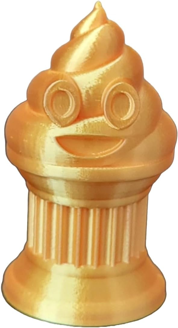 Znet3D Hilarious & Unique Mini Poop Emoji Trophies Plastic Silk Gold, 3 ...