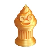 Znet3D Mini Poop Emoji Trophy   The Perfect 3-Inch Tall Award or Gift, Featuring a Solid Poop Emoji on a Classic Column Base