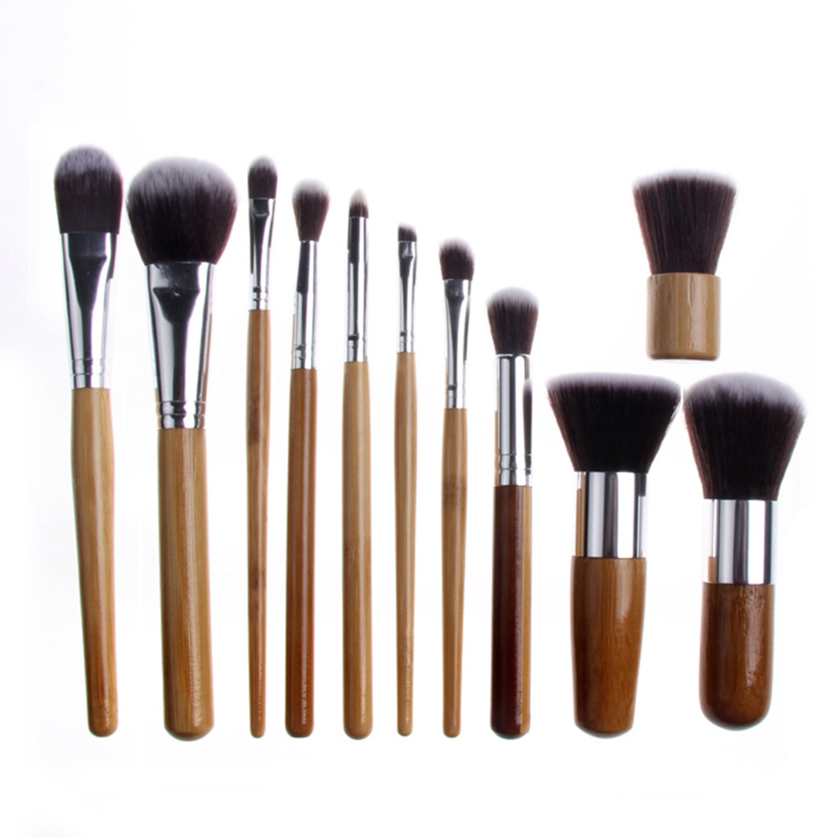 Zoë Ayla Professional 11 Piece Bamboo Eco Make-Up Brush Set in