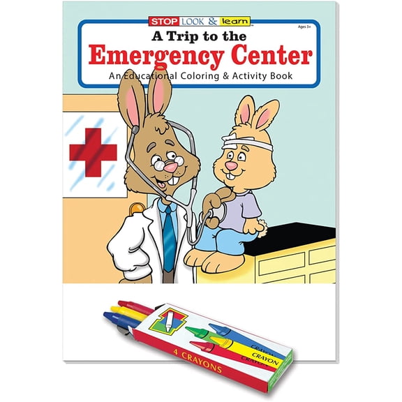 ZoCo: 25 Pack - A Trip to The Emergency Center Kid's Educational Coloring & Activity Books