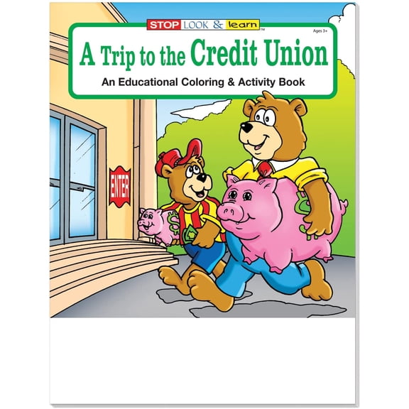 ZoCo 25-Pack A Trip to the Credit Union 16-Page Kid's Coloring Book Set