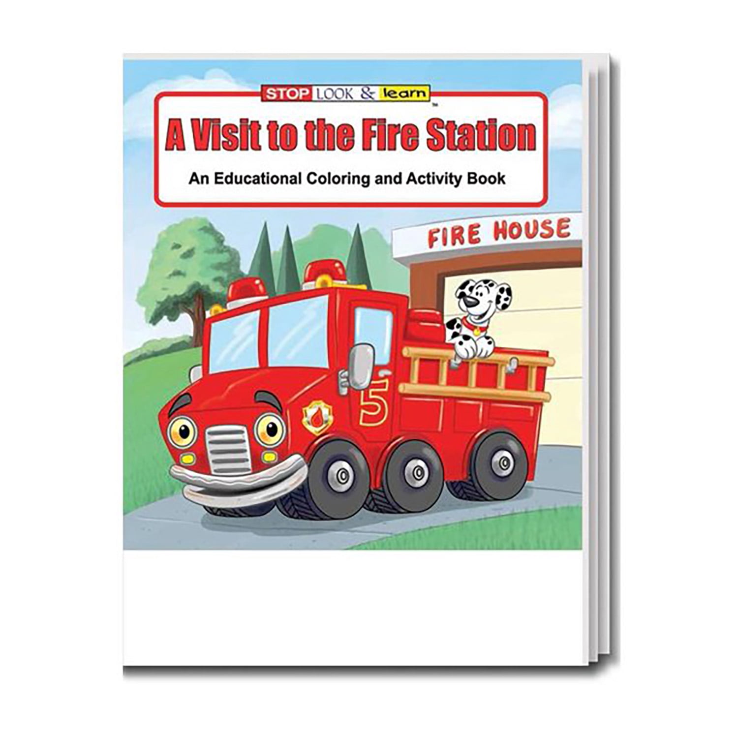 ZoCo: 25 Pack - A Visit to The Fire Station Kid's Educational Coloring & Activity Books
