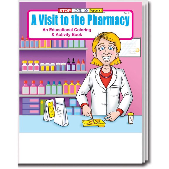 ZoCo: 25-Pack A Visit to the Pharmacy Coloring & Activity Book Set, 16 Pages