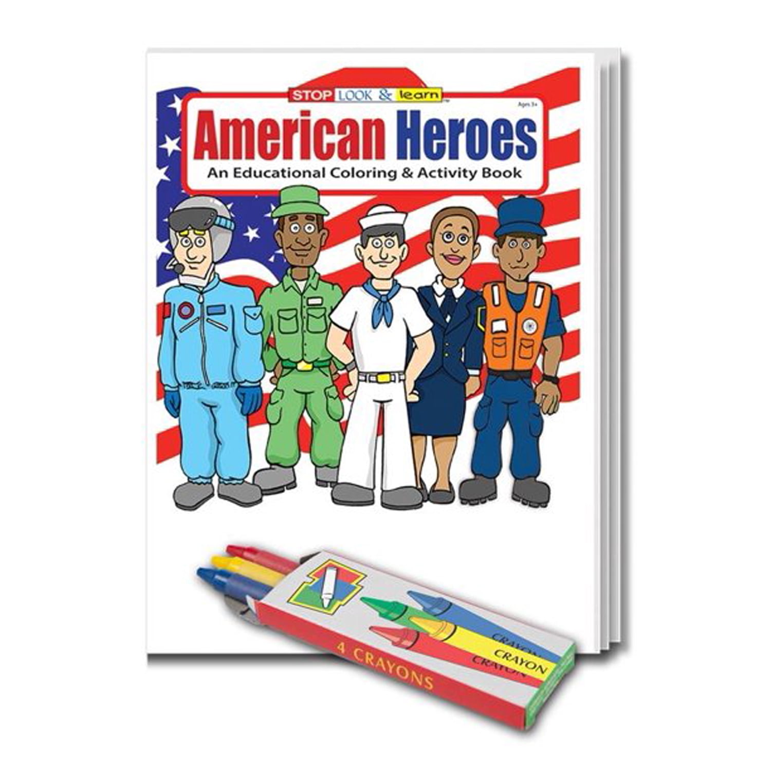 ZoCo: 25 Pack - American Heroes Kid's Coloring & Activity Books