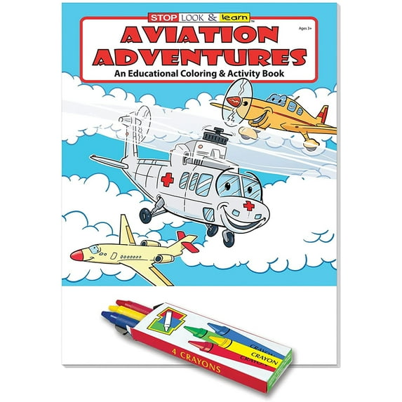 ZoCo: 25 Pack - Aviation Adventures Kid's Educational Coloring & Activity Books